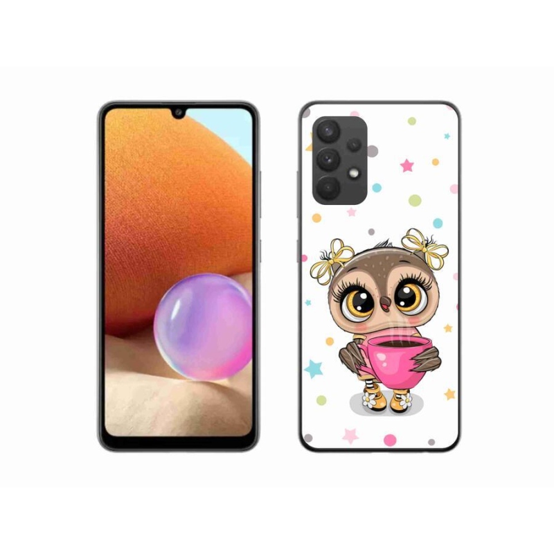 Zselés borítás mmCase Samsung Galaxy A32 4G - rajzfilm bagolyhoz