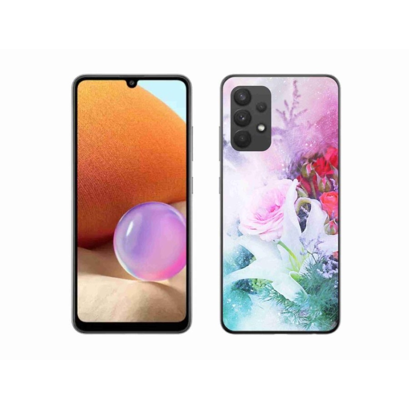 Gél borítás mmCase Samsung Galaxy A32 4G - virágok 4