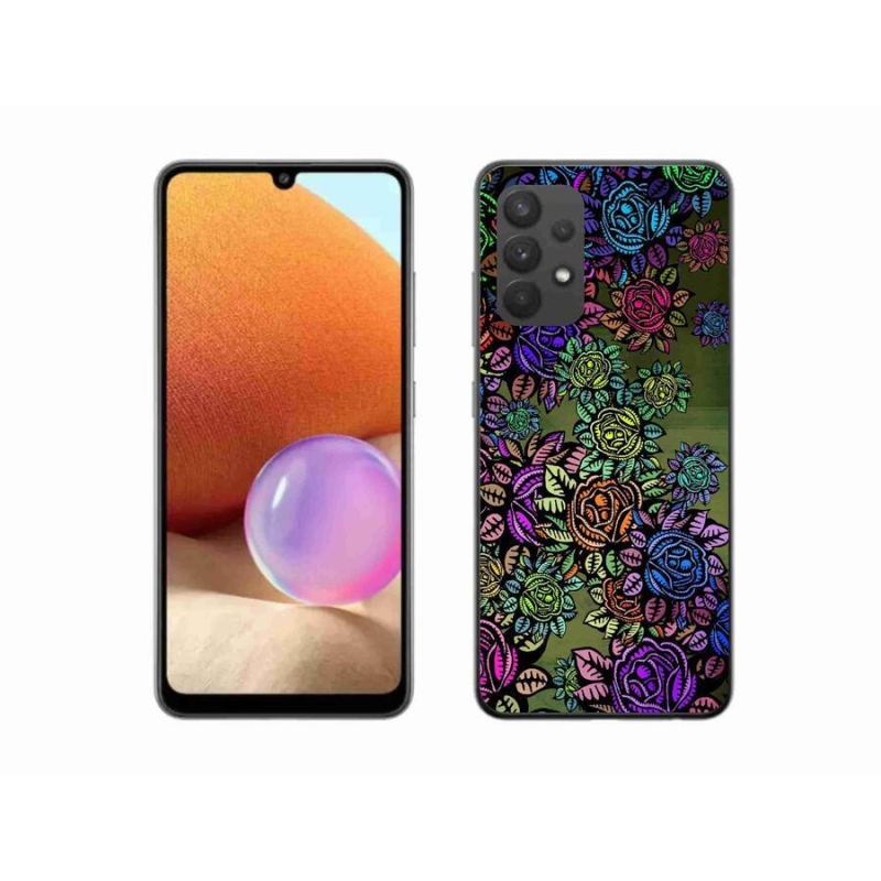 Gél borító mmCase Samsung Galaxy A32 4G - virágok 6