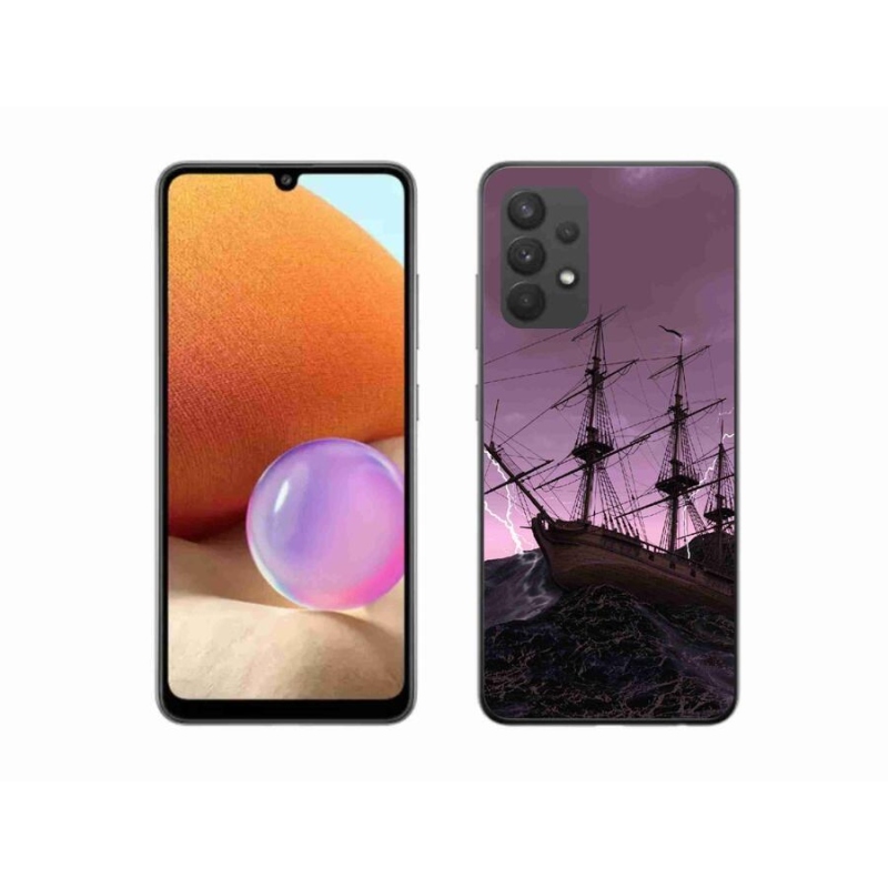 Zselés borítás mmCase Samsung Galaxy A32 4G - hajó a viharban