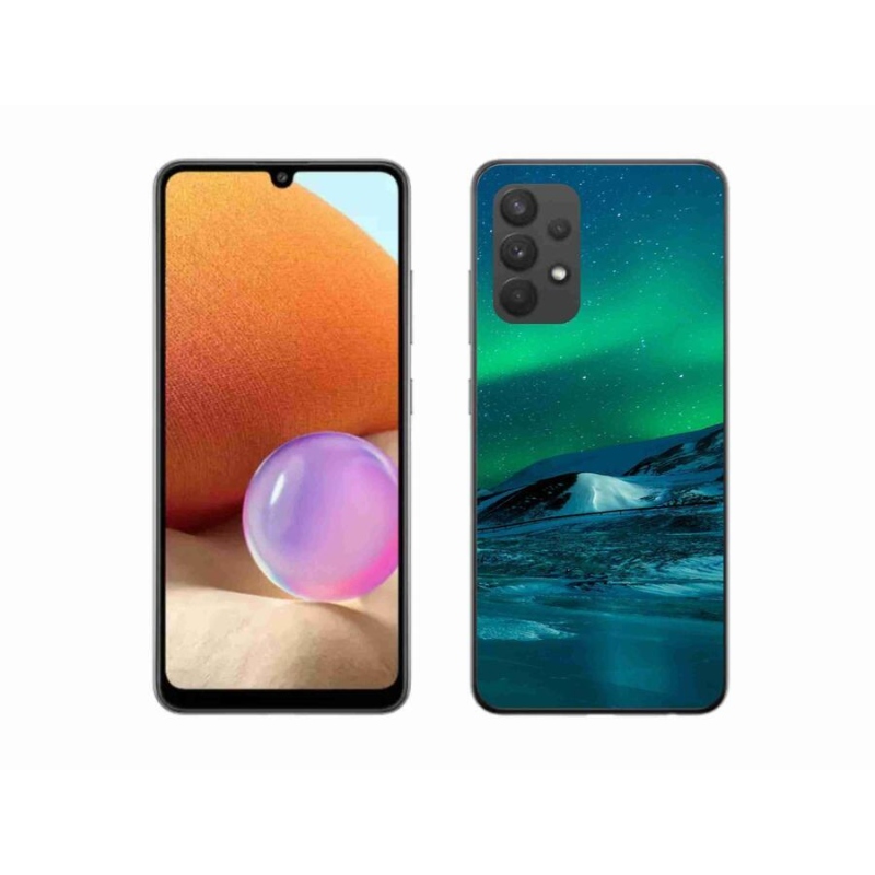 Gél borítás mmCase Samsung Galaxy A32 4G - aurora borealis - Samsung Galaxy A32 4G - aurora borealis