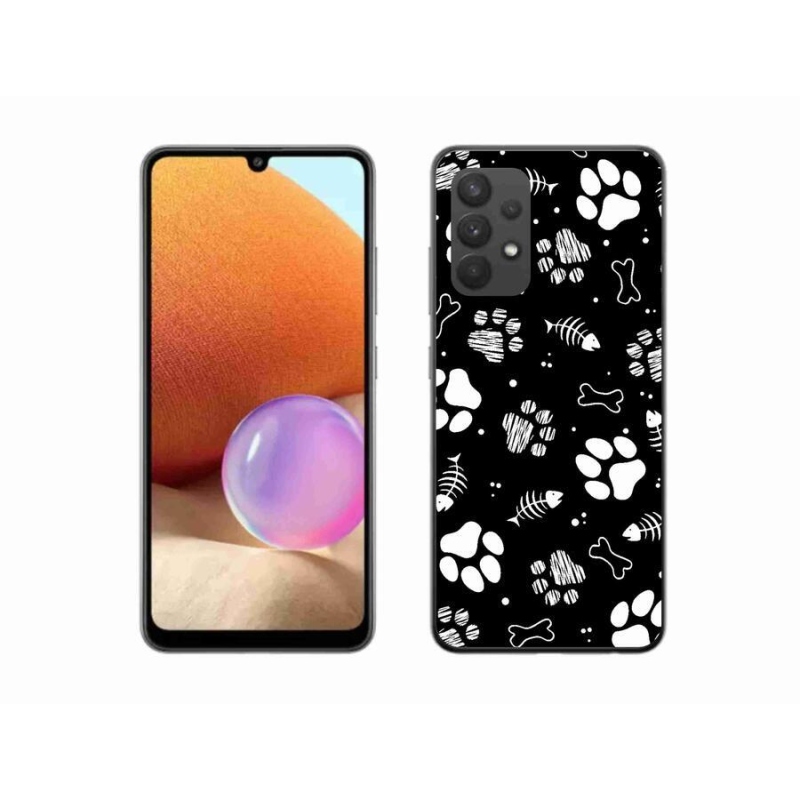 Zselés borítás mmCase Samsung Galaxy A32 4G - kutyamancsok