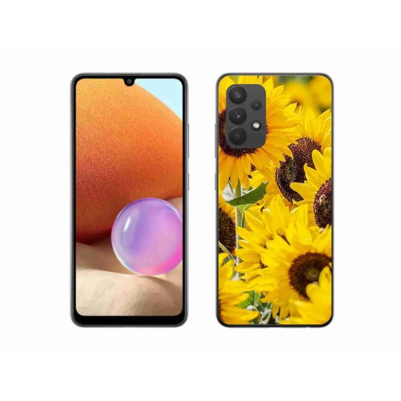 Zselés borítás mmCase Samsung Galaxy A32 4G - Napraforgó