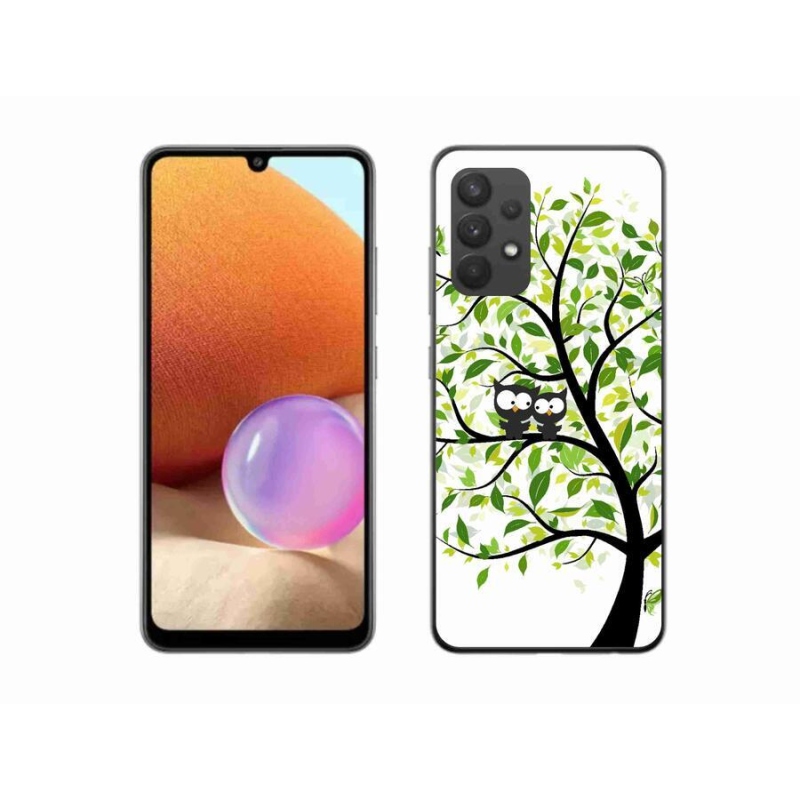 Gél borító mmCase Samsung Galaxy A32 4G - baglyok a fán - Samsung Galaxy A32 4G - zselés tok