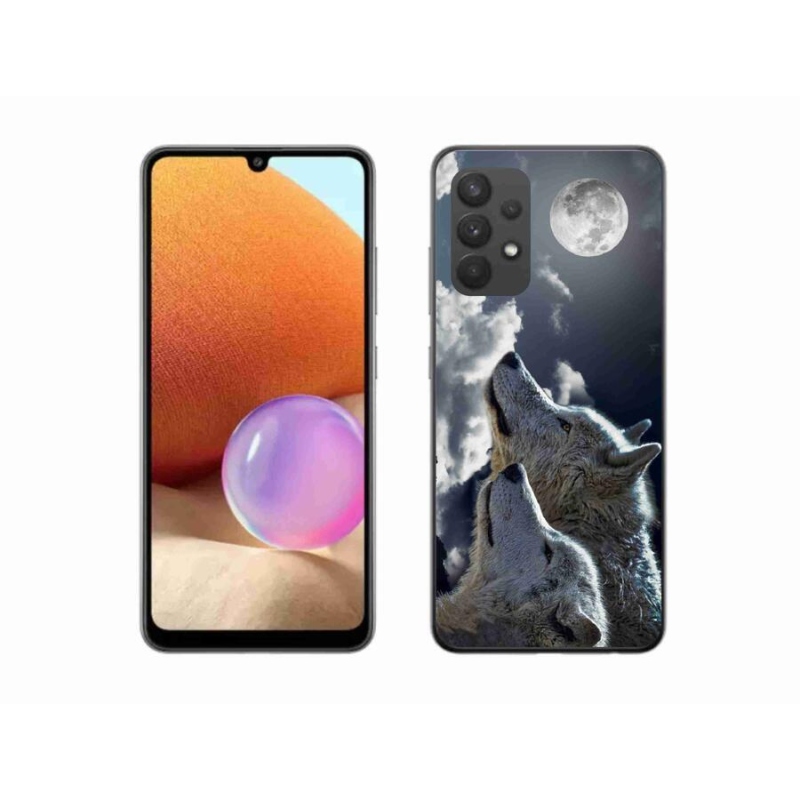 Gél borítás mmCase Samsung Galaxy A32 4G - farkasok