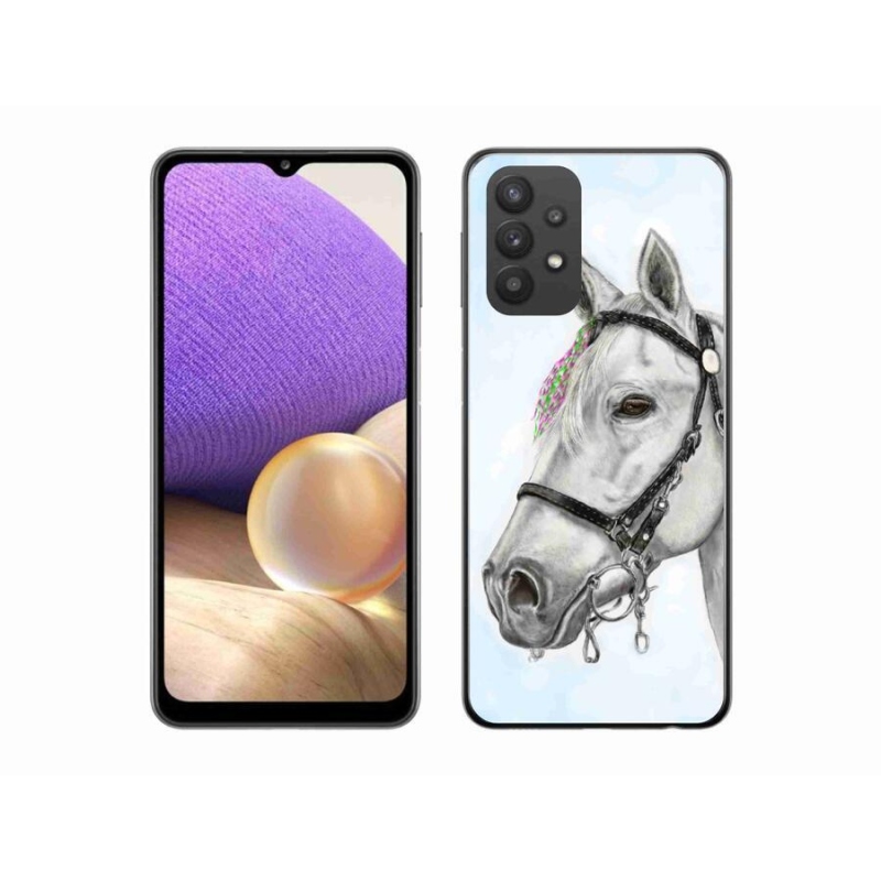 Zselés borítás mmCase Samsung Galaxy A32 5G - fehér ló 1