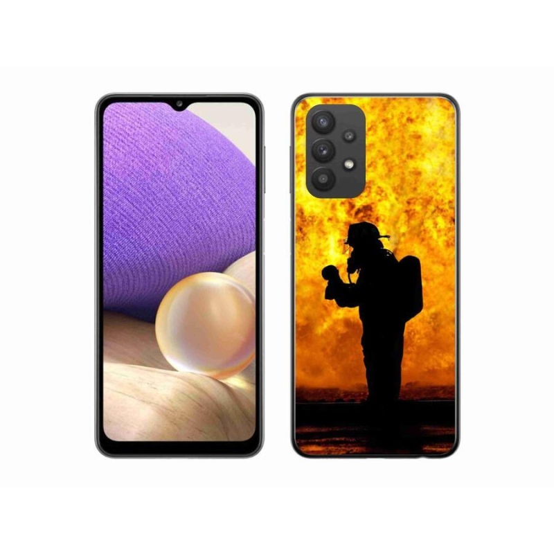Gél borítás mmCase Samsung Galaxy A32 5G - tűzoltóhoz