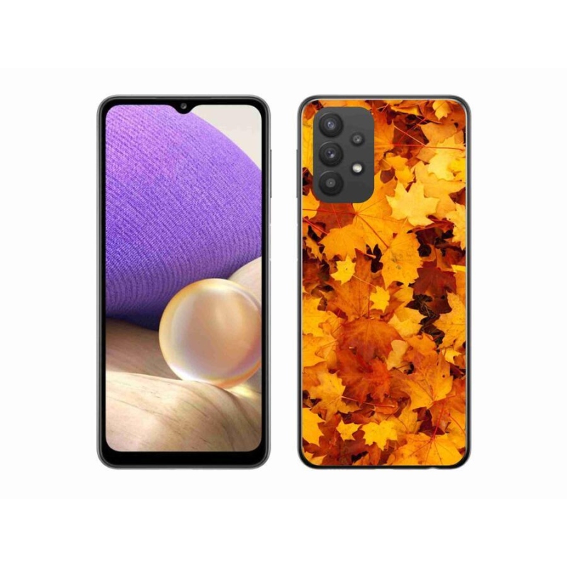 Gél borítás mmCase Samsung Galaxy A32 5G - juharlevelek - Samsung Galaxy A32 5G - Juharlevelek