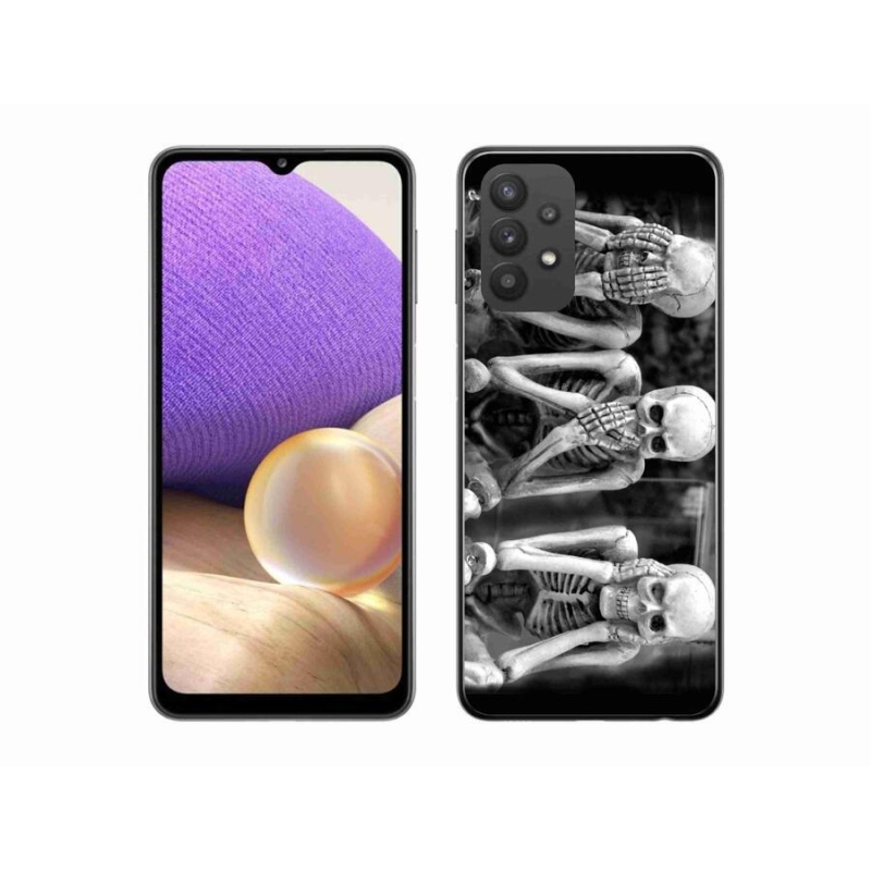 Gél borítás mmCase Samsung Galaxy A32 5G - csontvázakhoz
