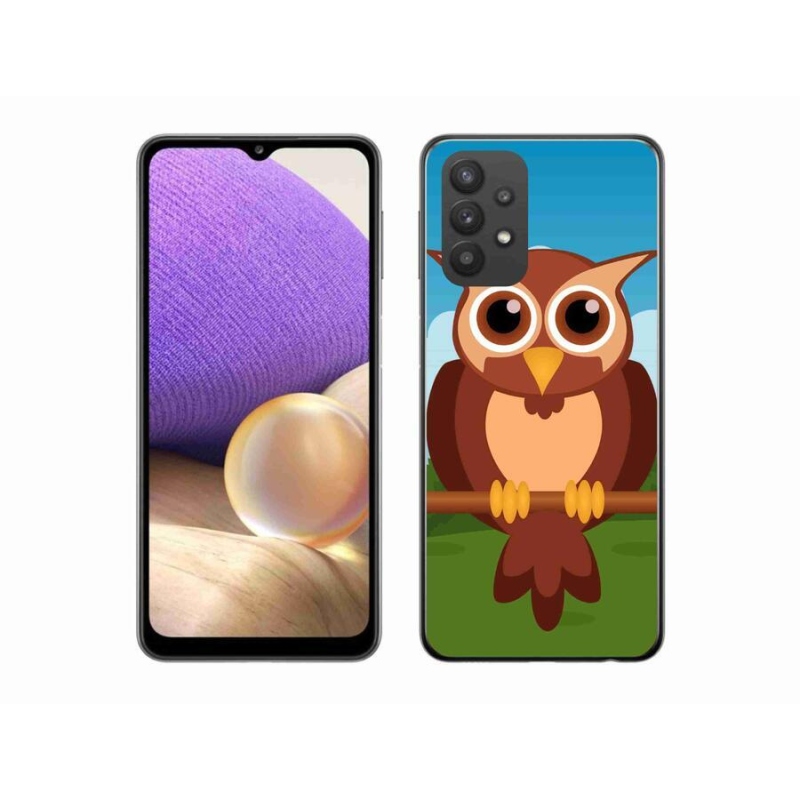 Zselés borítás mmCase Samsung Galaxy A32 5G - rajzfilm bagolyhoz