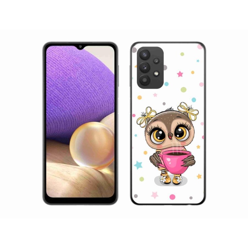 Zselés borítás mmCase Samsung Galaxy A32 5G - rajzfilm bagolyhoz