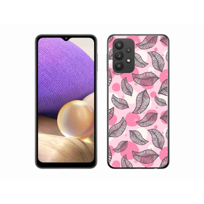 Gél borítás mmCase Samsung Galaxy A32 5G - rajzfilmes hulló levelek