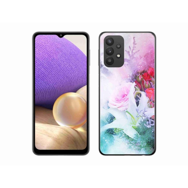 Gél borító mmCase Samsung Galaxy A32 5G - virágok 4