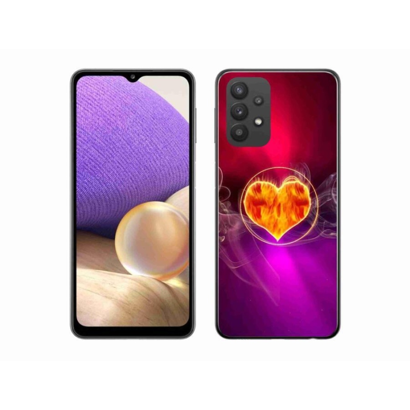 Gél borítás mmCase Samsung Galaxy A32 5G - tüzes szív