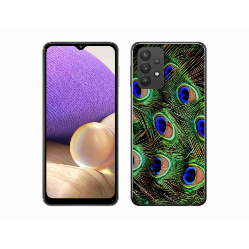 Zselés borítás mmCase Samsung Galaxy A32 5G - pávatoll