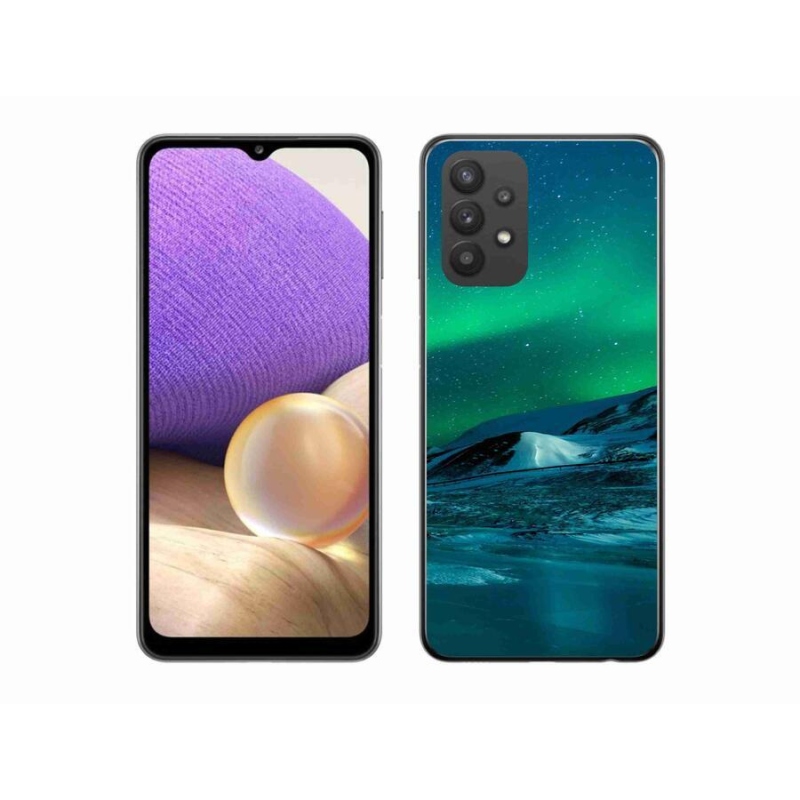 Gél borító mmCase Samsung Galaxy A32 5G - sarki fény - mmCase Samsung Galaxy A32 5G - aurora borealis
