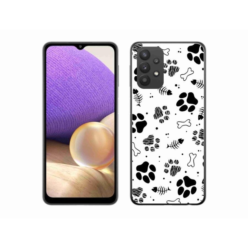 Zselés borítás mmCase Samsung Galaxy A32 5G - kutyamancsok 1