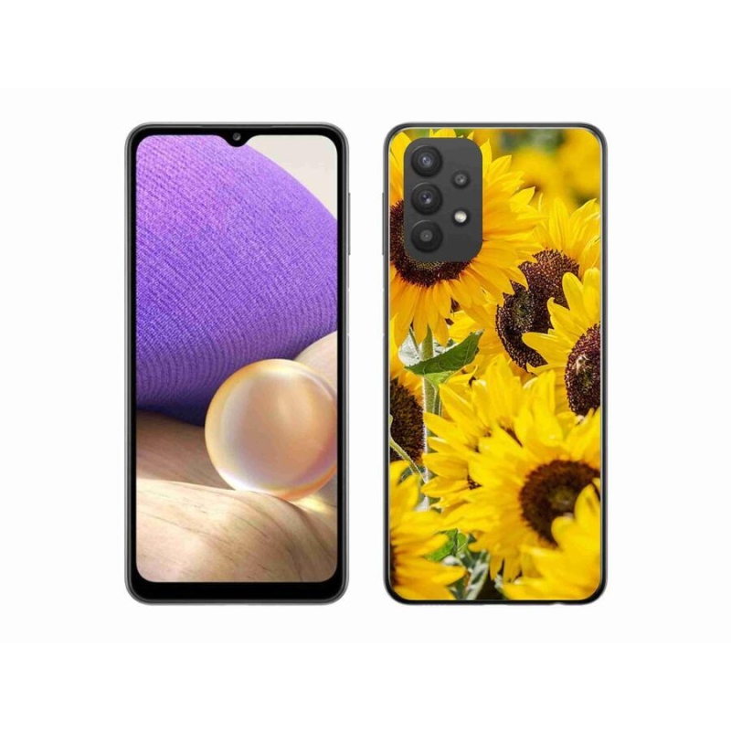 Zselés borítás mmCase Samsung Galaxy A32 5G - Napraforgó