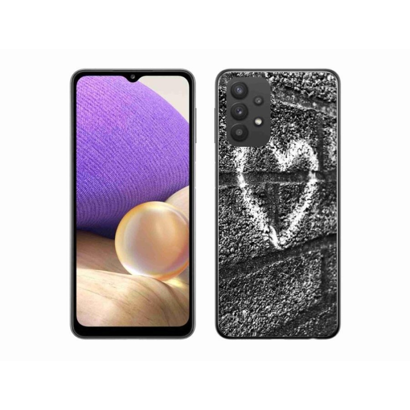 Gél borítás mmCase Samsung Galaxy A32 5G - szív a falon