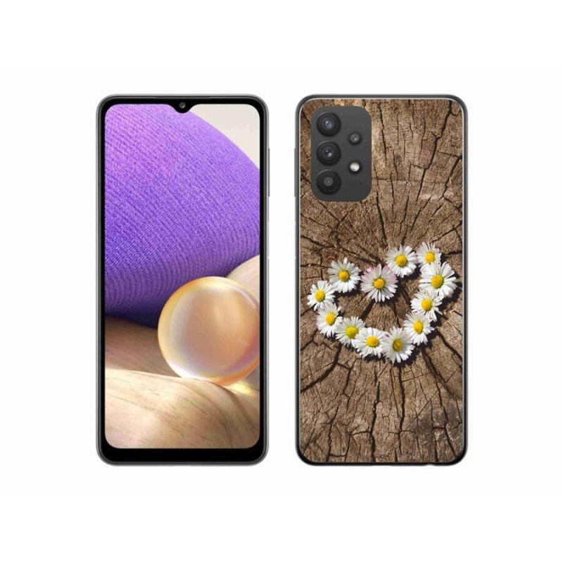 Zselés borítás mmCase Samsung Galaxy A32 5G - Százszorszépek szíve