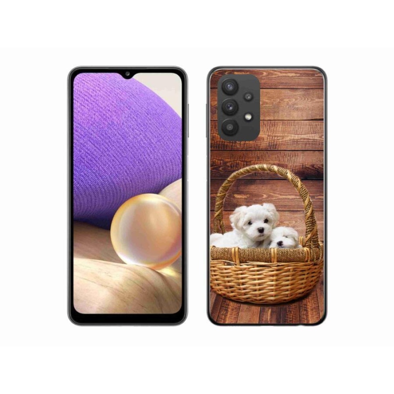 Zselés borítás mmCase Samsung Galaxy A32 5G - kölyökkutyákhoz