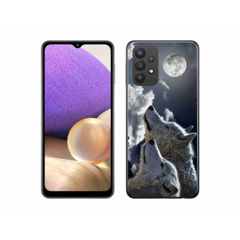 Zselés borítás mmCase Samsung Galaxy A32 5G - farkasok