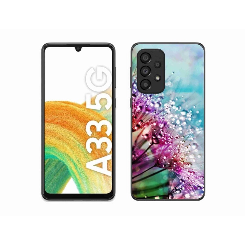 Gél borítás mmCase mobiltelefonhoz Samsung Galaxy A33 5G - színes virágok