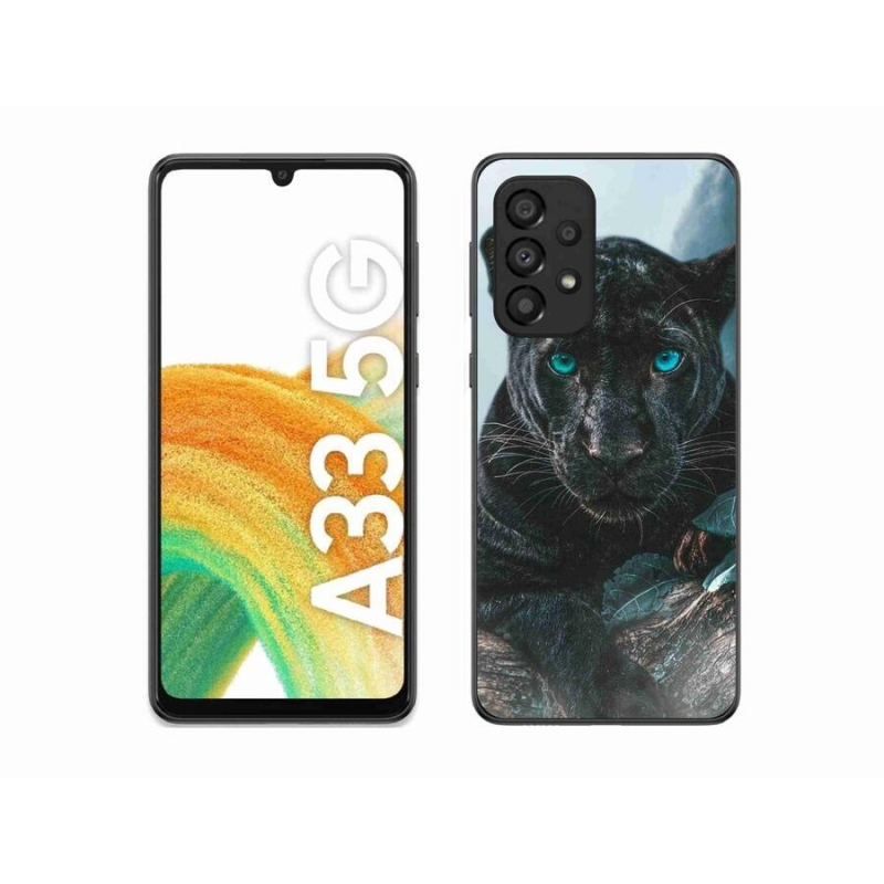 Zselés borítás mmCase Samsung Galaxy A33 5G - fekete párduc