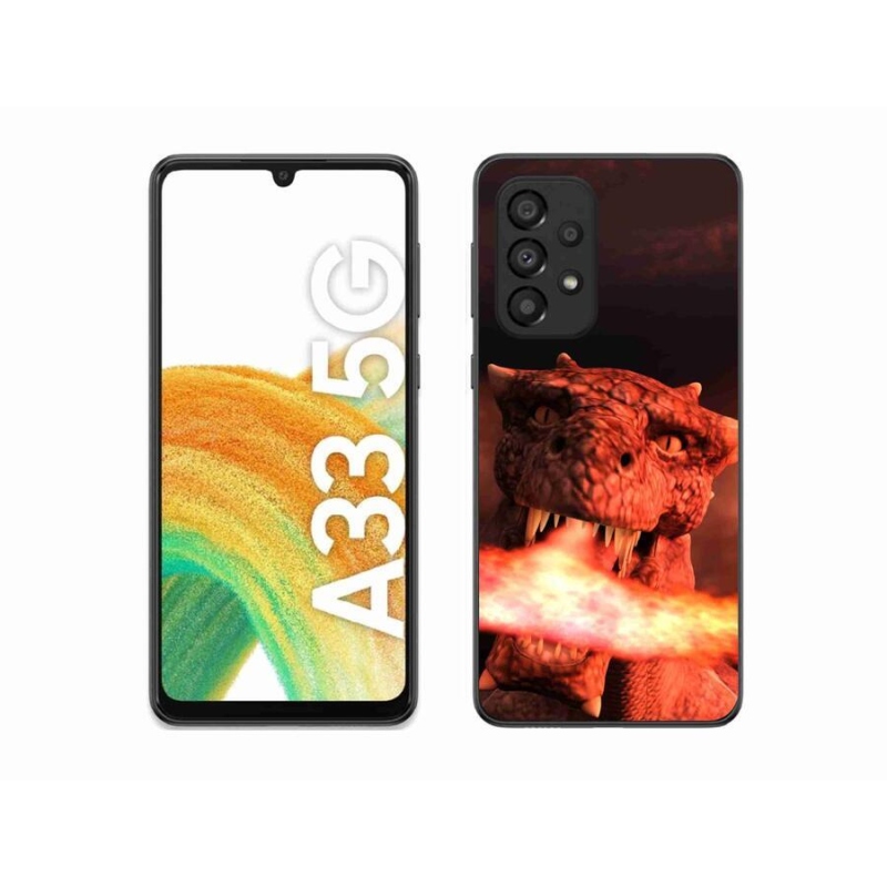 Zselés borítás mmCase Samsung Galaxy A33 5G - sárkány