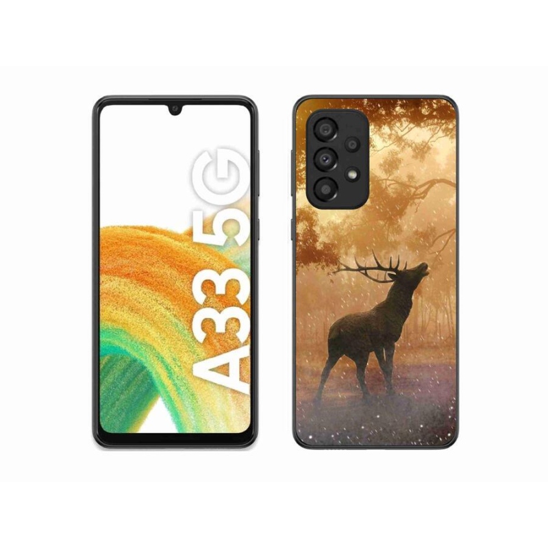 Zselés borítás mmCase Samsung Galaxy A33 5G - szarvas a vadászaton
