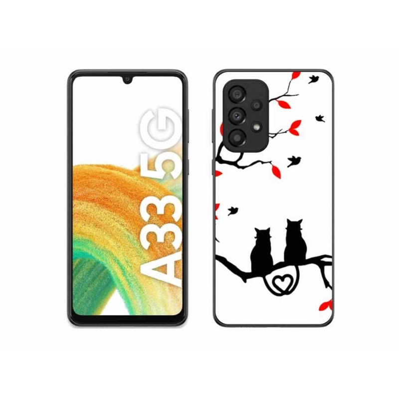 Gél borítás mmCase Samsung Galaxy A33 5G - macskaszeretet