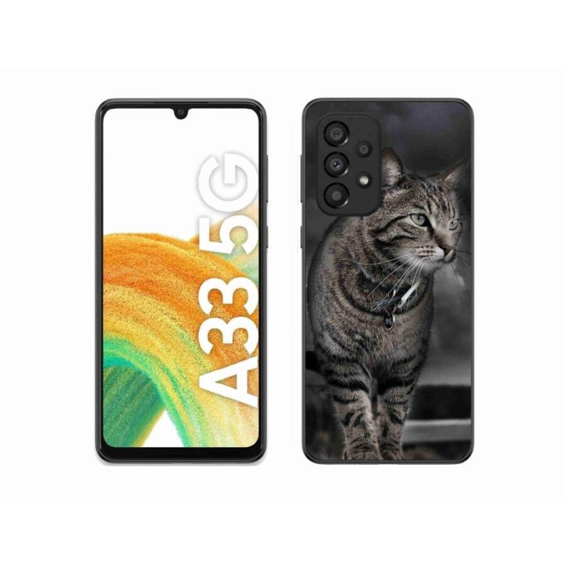 Zselés borítás mmCase Samsung Galaxy A33 5G - macska