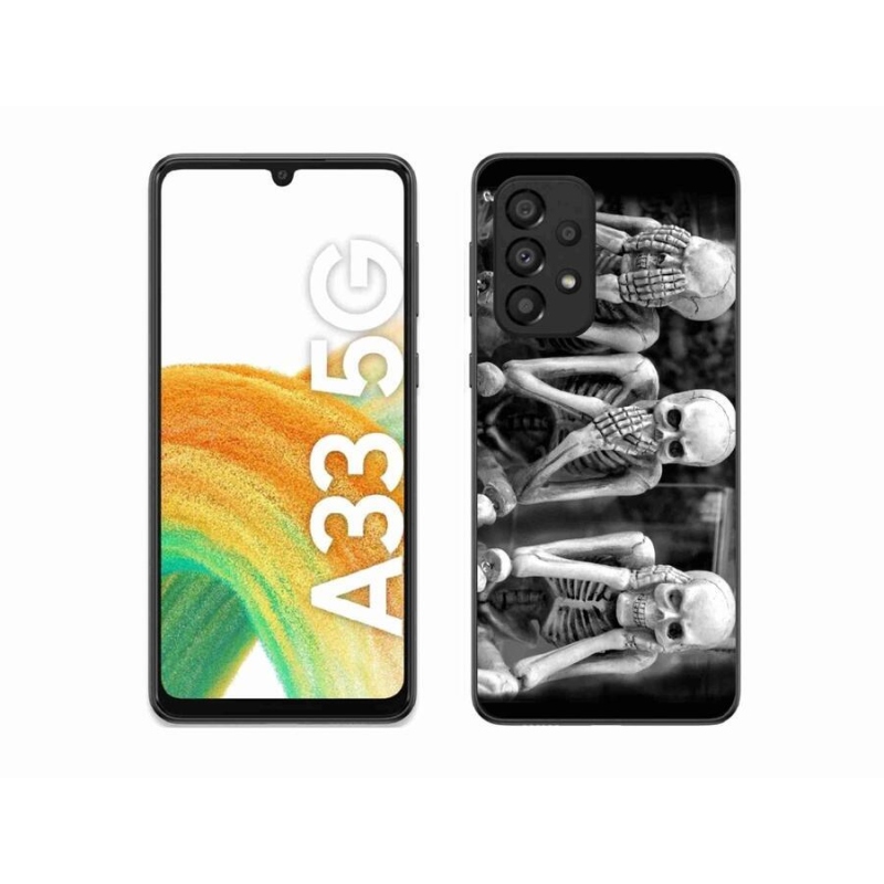 Gél borítás mmCase Samsung Galaxy A33 5G - csontvázakhoz