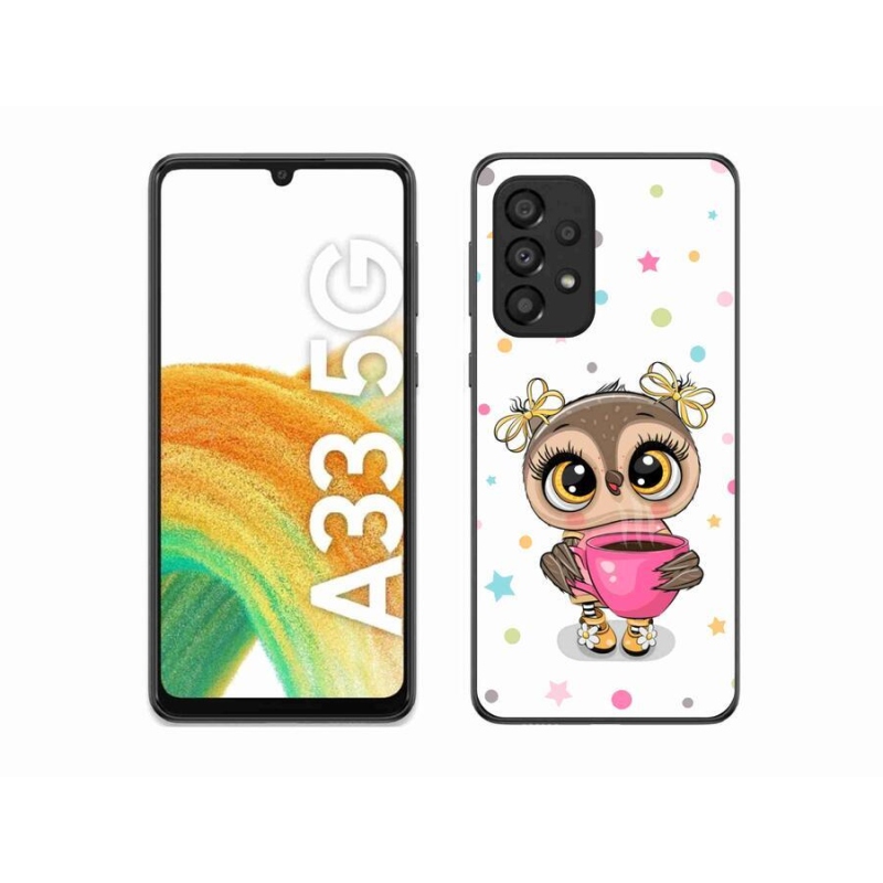 Zselés borítás mmCase Samsung Galaxy A33 5G - rajzfilm bagolyhoz