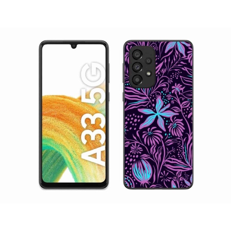 Zselés borítás mmCase Samsung Galaxy A33 5G - virágok 2