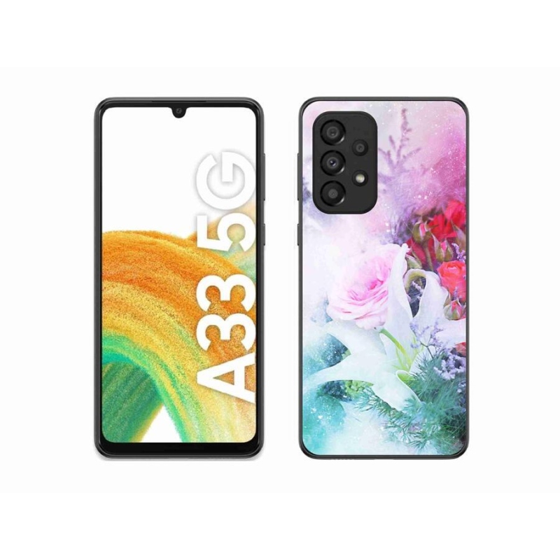 Gél borítás mmCase Samsung Galaxy A33 5G - virágok 4