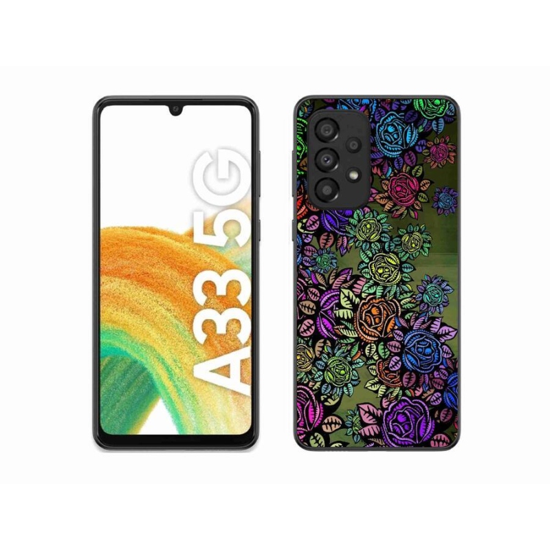 Gél borító mmCase Samsung Galaxy A33 5G - virágok 6