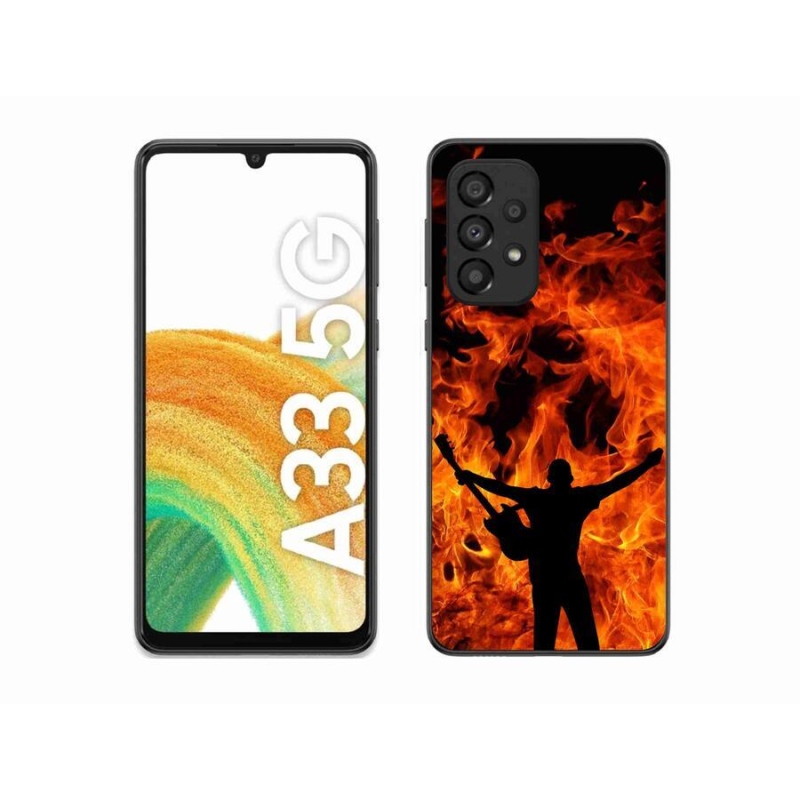 Gél borítás mmCase Samsung Galaxy A33 5G - zenész és tűz