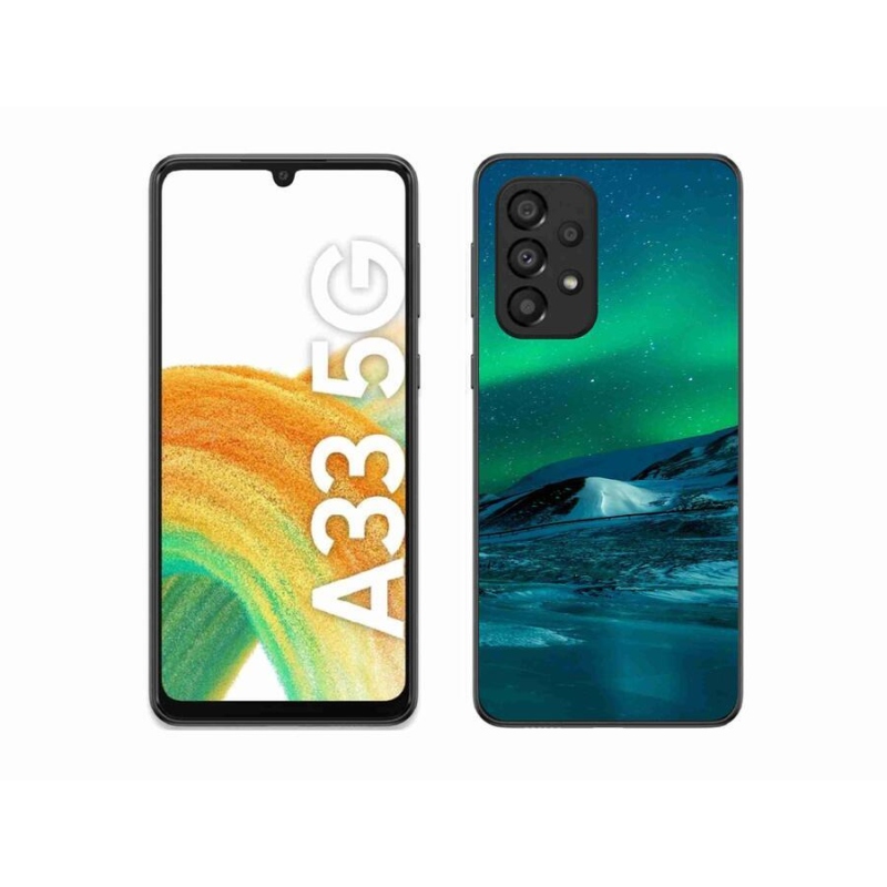 Gél borító mmCase Samsung Galaxy A33 5G - sarki fény - borealisz