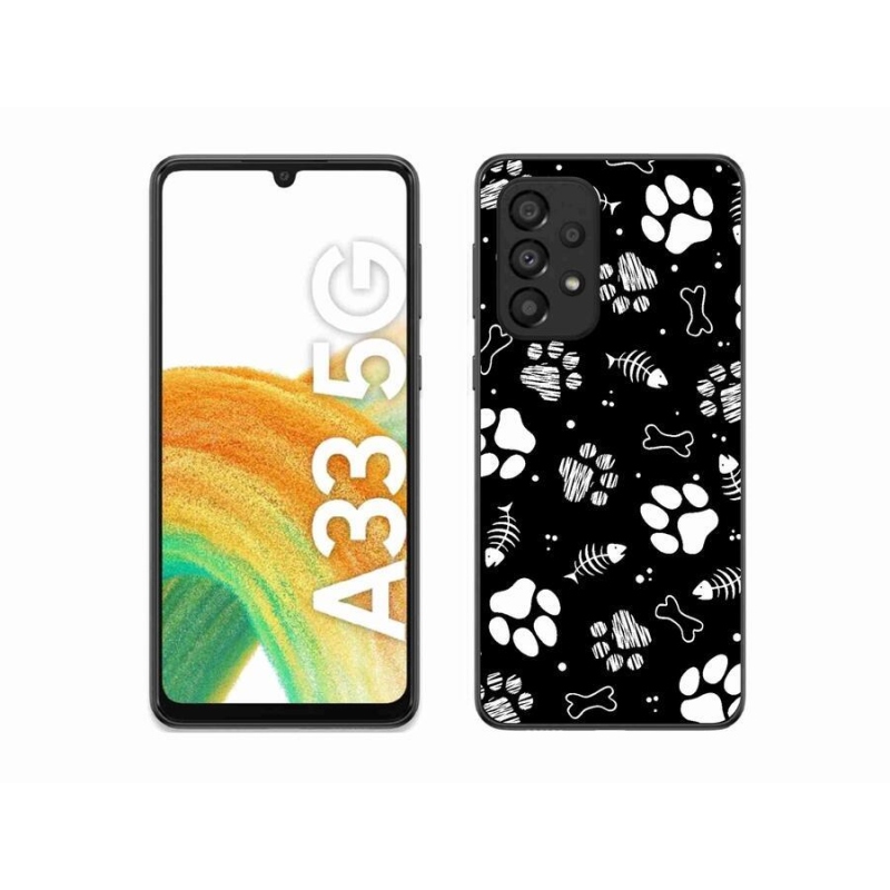 Zselés borítás mmCase Samsung Galaxy A33 5G - kutyamancsok