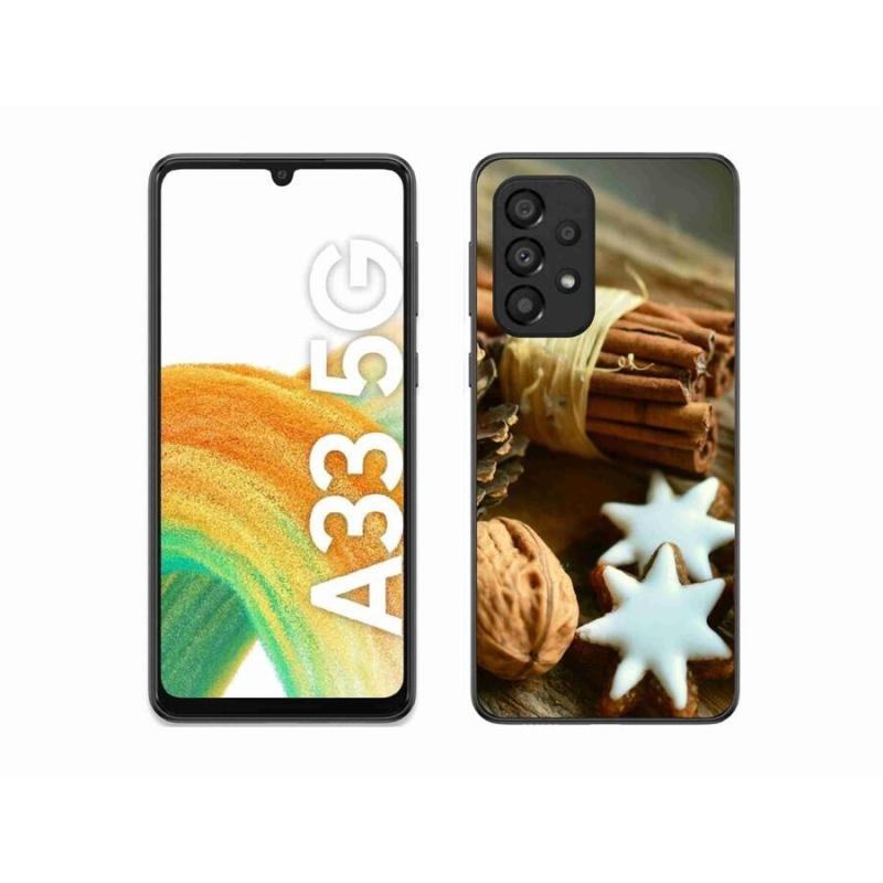 Gél borítás mmCase Samsung Galaxy A33 5G - fahéj és mézeskalács - Samsung Galaxy A33 5G számára