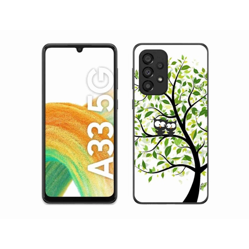 Zselés borítás mmCase Samsung Galaxy A33 5G - baglyok a fán