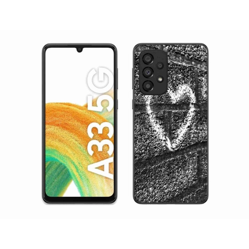 Gél borítás mmCase Samsung Galaxy A33 5G - szív a falon