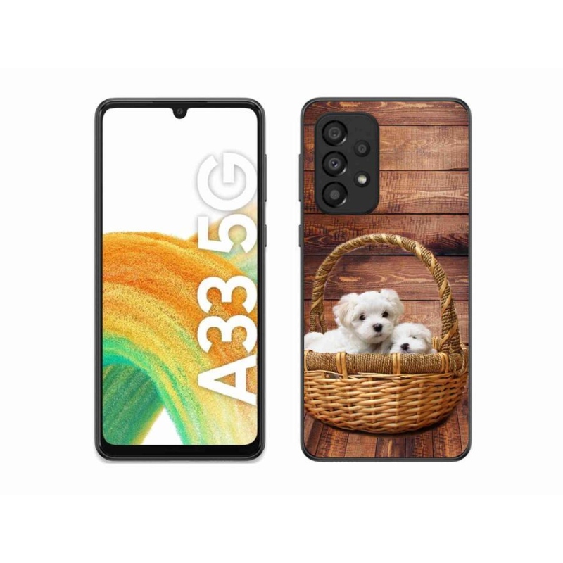 Zselés borítás mmCase Samsung Galaxy A33 5G - kölyökkutyákhoz