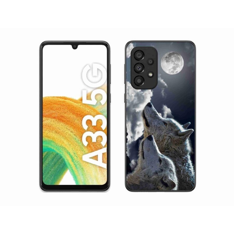 Gél védőburkolat mmCase Samsung Galaxy A33 5G - farkasok