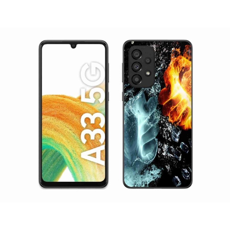 Zselés borítás mmCase Samsung Galaxy A33 5G - víz és tűz
