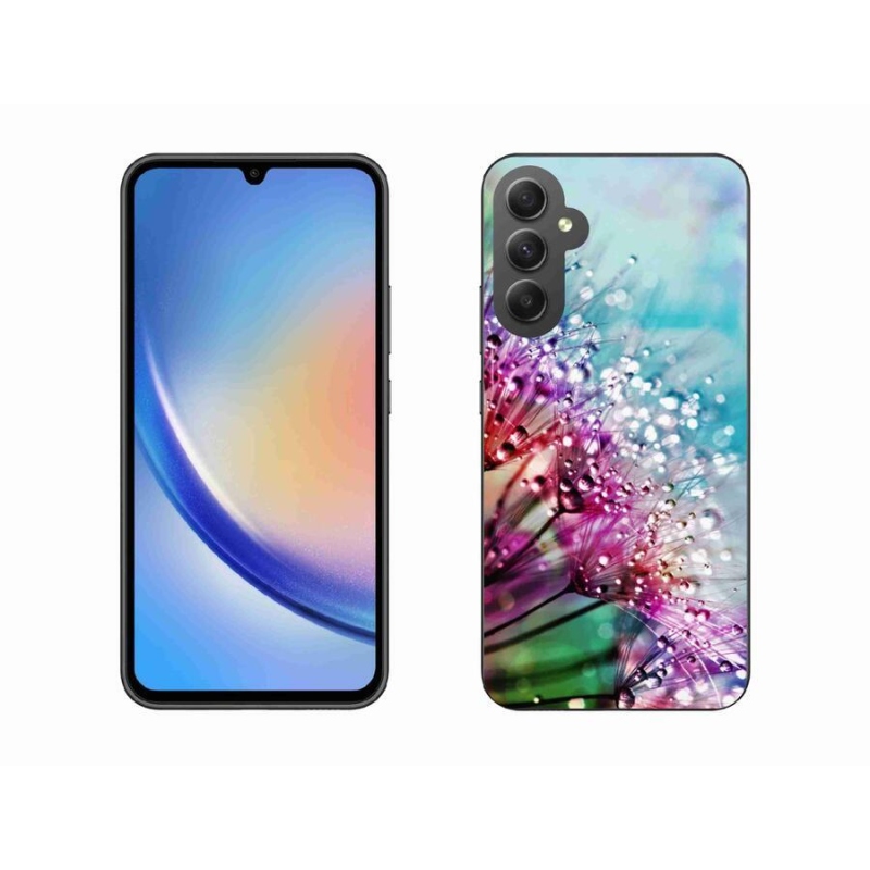 Gél borítás mmCase mobiltelefonhoz Samsung Galaxy A34 5G - színes virágok