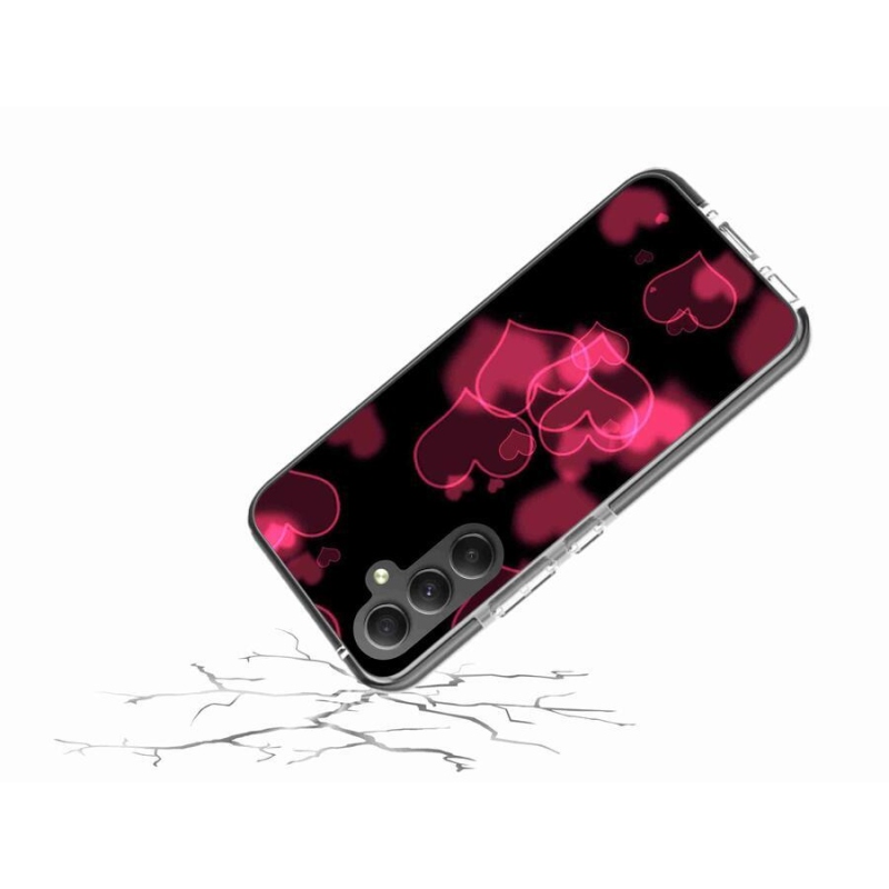Gél védőhuzat mmCase Samsung Galaxy A34 5G - piros szívek