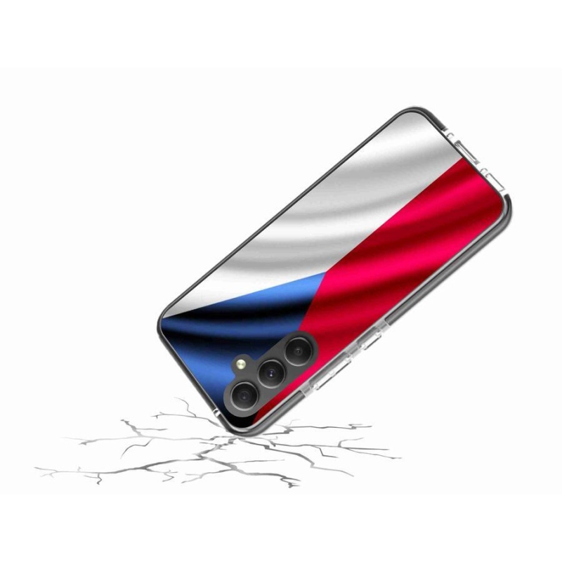 Gél borítás mmCase Samsung Galaxy A34 5G - cseh zászlóhoz