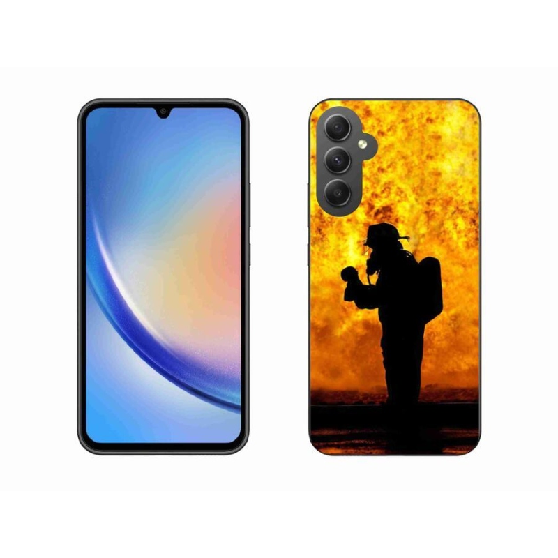 Gél borítás mmCase Samsung Galaxy A34 5G - tűzoltóhoz